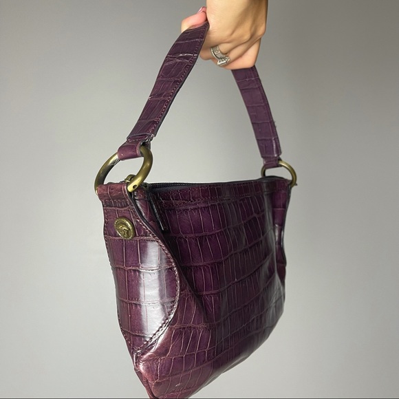 Versace Handbags - AUTHENTIC VERSACE VTG Leather Purple Shoulder Bag